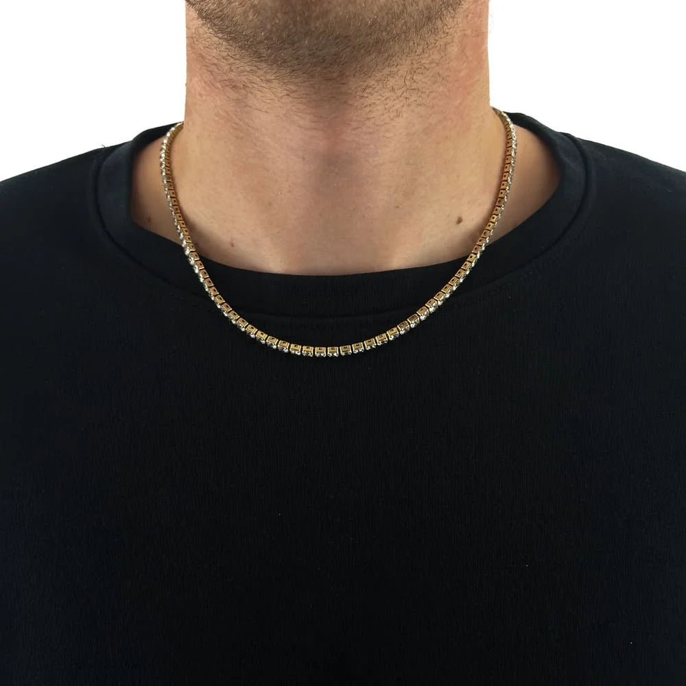 TENNIS KETTE (GOLD) 4MM