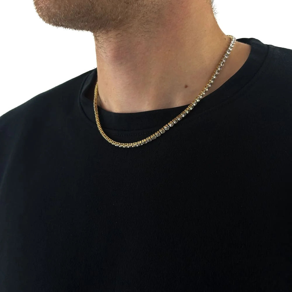 TENNIS KETTE (GOLD) 4MM
