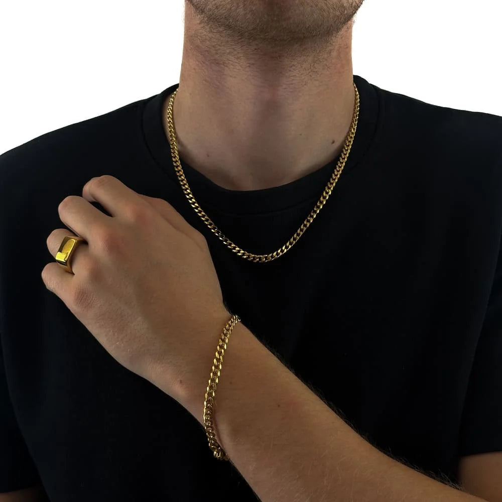 CUBAN SET (GOLD) 5MM