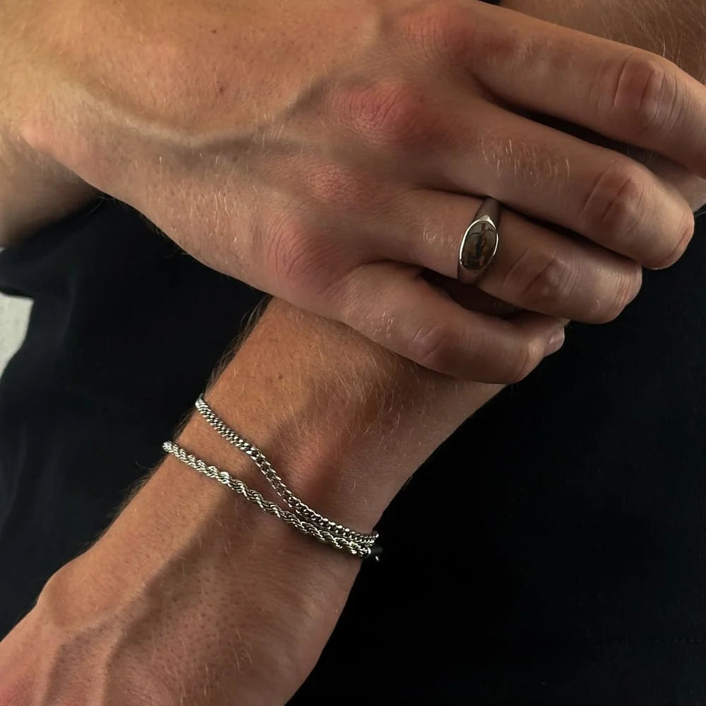 CONNELL ARMBAND (SILBER) 2MM