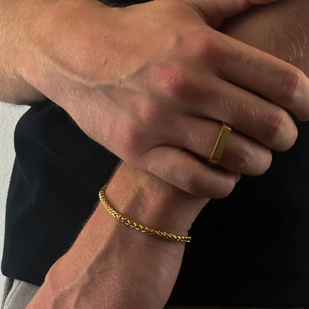WEIZEN ARMBAND (GOLD) 3MM