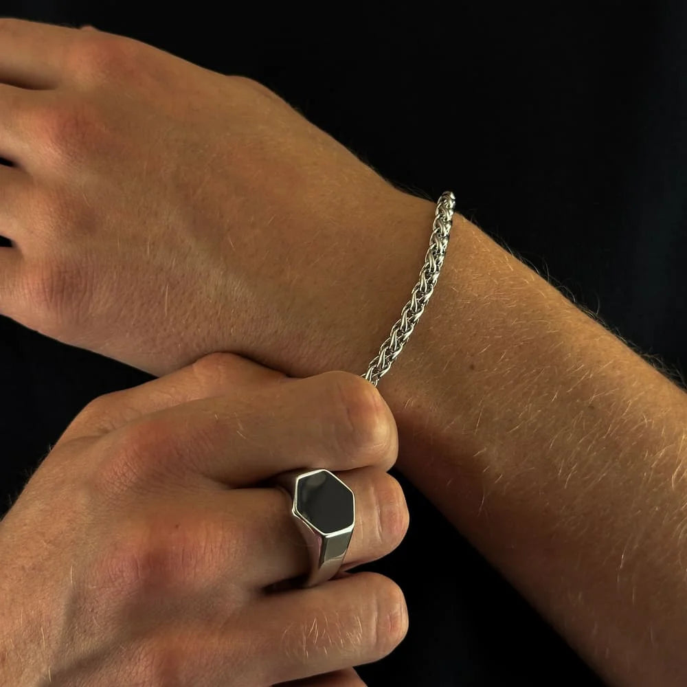 ONYX RING (SILBER)