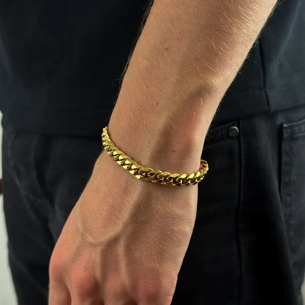 CUBAN ARMBAND (GOLD) 8MM
