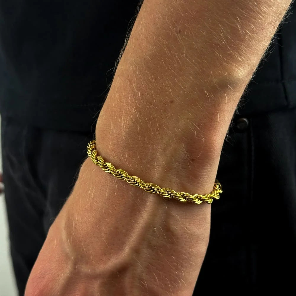 ROPE ARMBAND (GOLD) 5mm