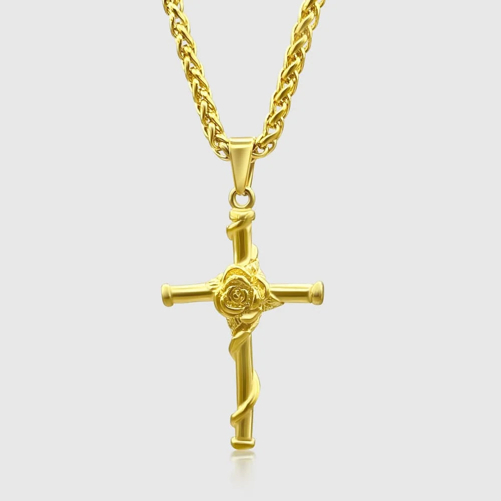 ROSE CROSS (GOLD)