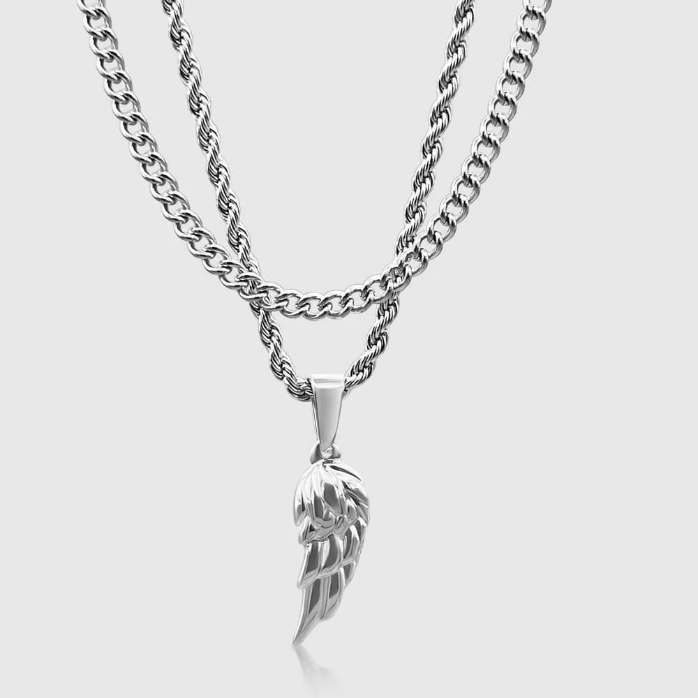 WING X CURB CHAIN SET (SILBER)