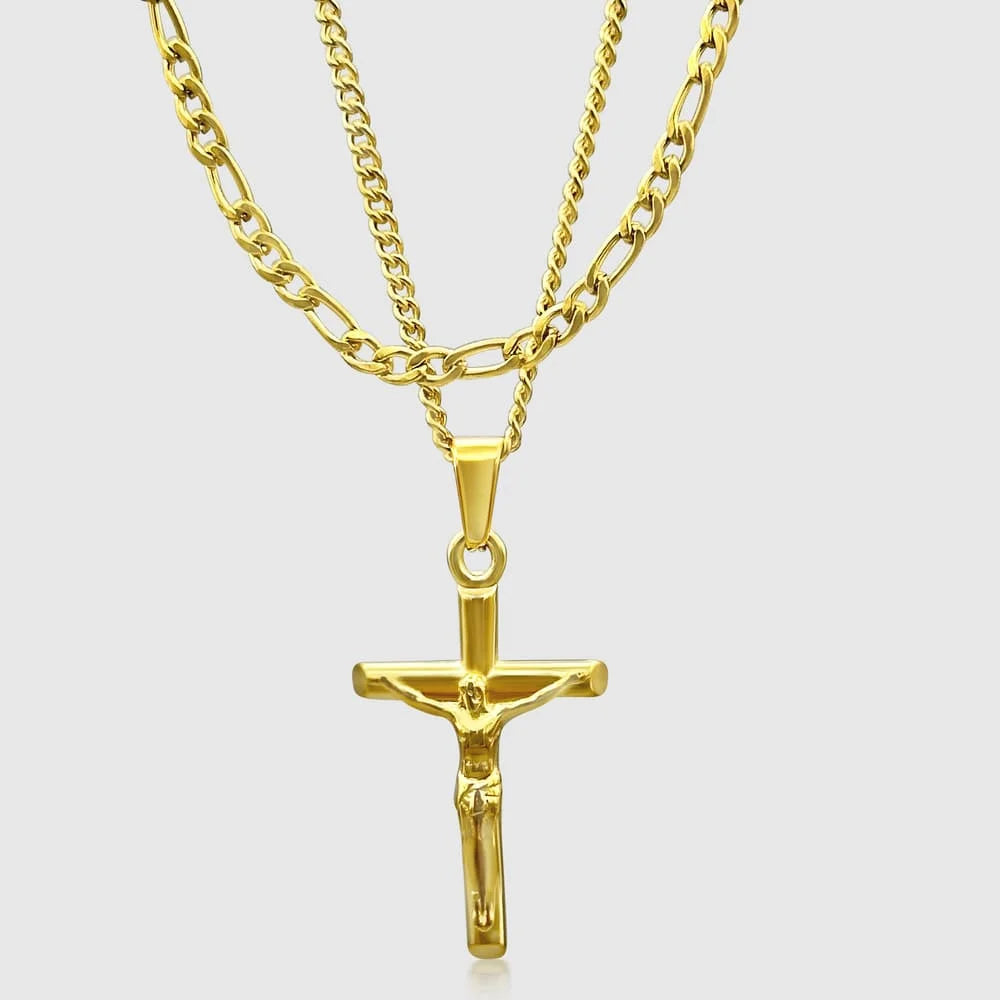 KRUZIFIX JESUS X FIGARO SET (GOLD)