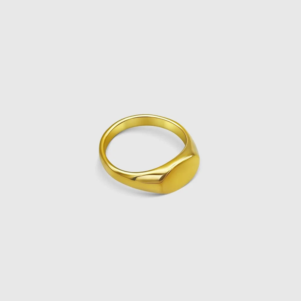 OVALER SIEGELRING (GOLD)