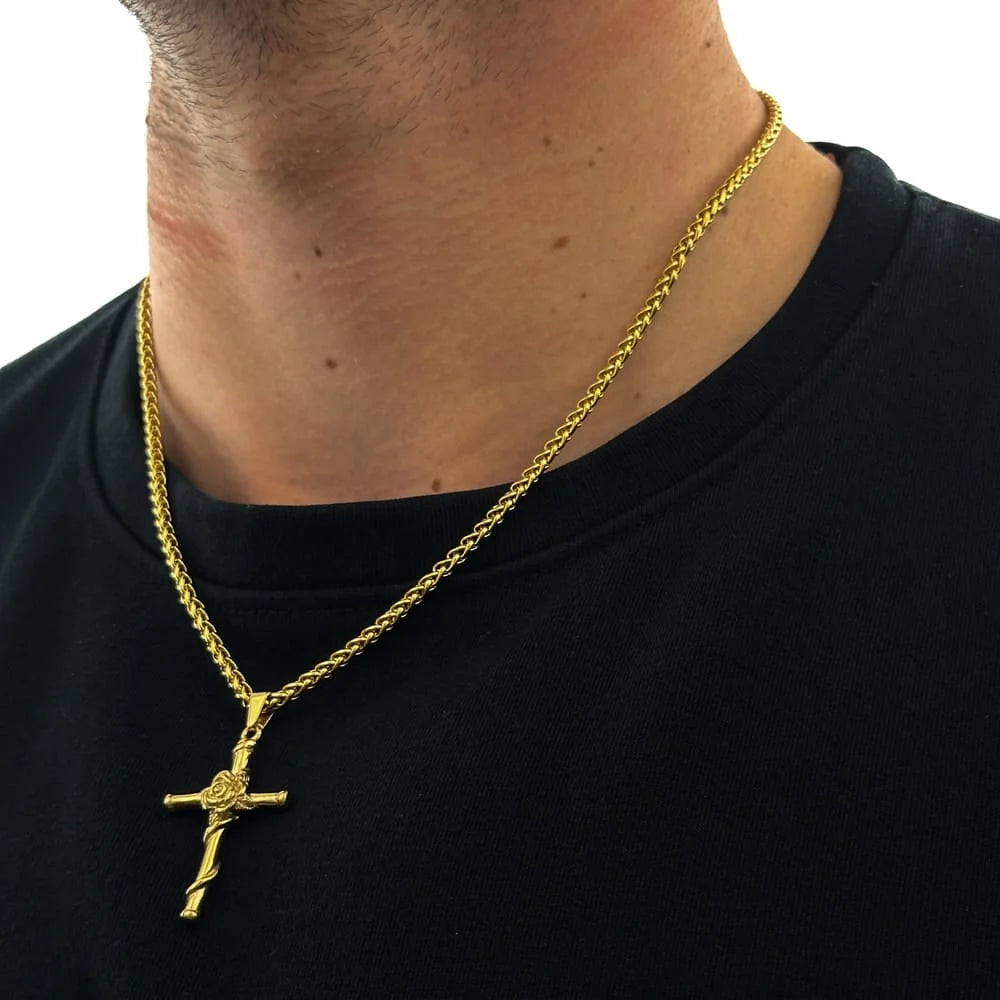 ROSE CROSS (GOLD)