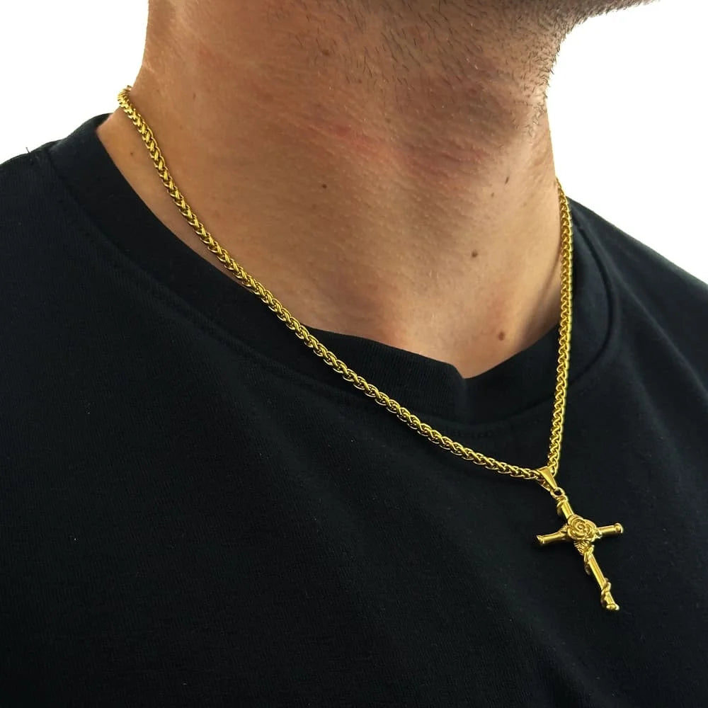 ROSE CROSS (GOLD)