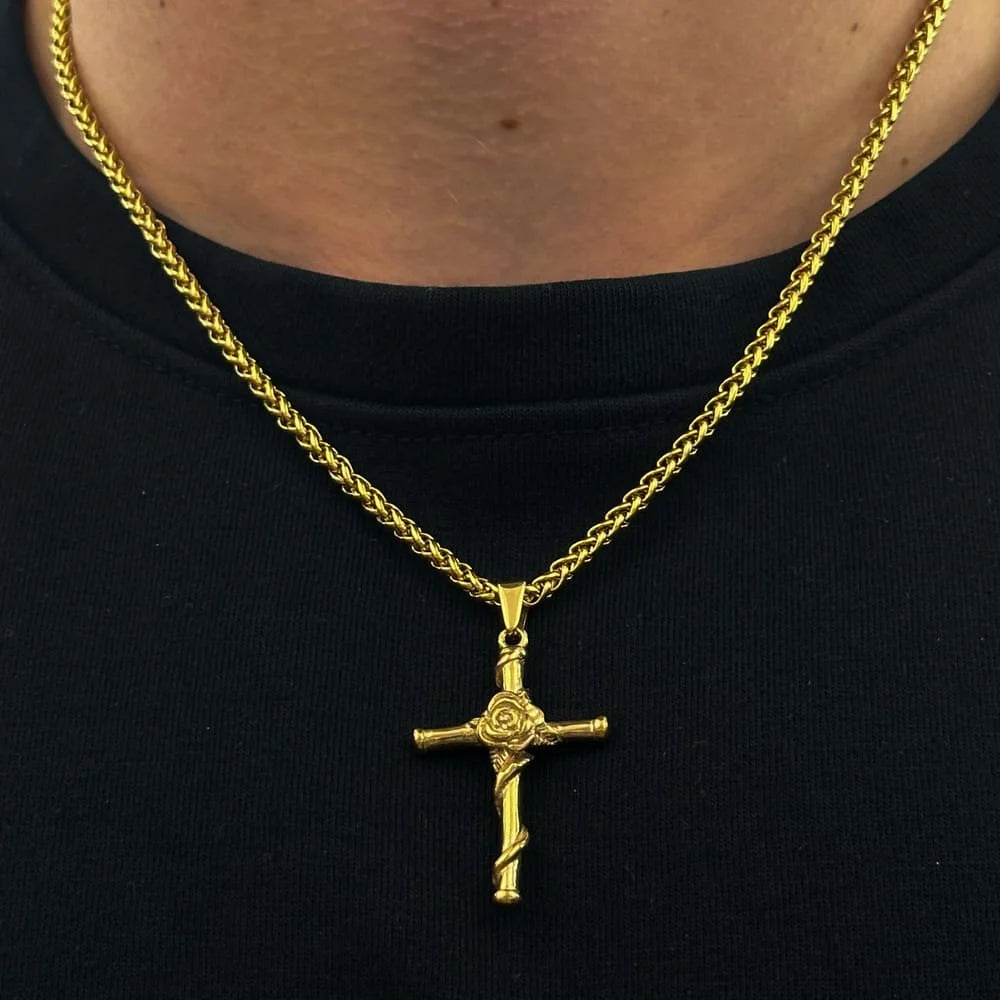 ROSE CROSS (GOLD)