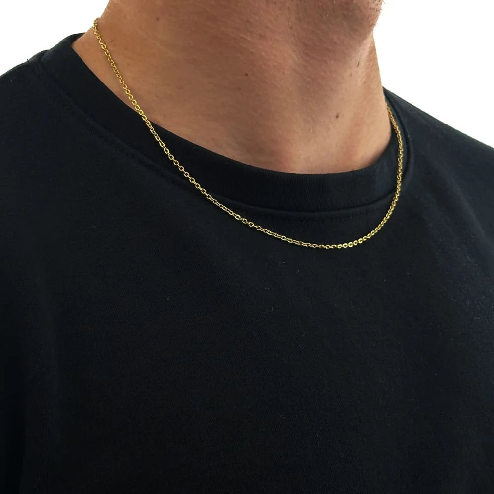 LINK CHAIN (GOLD) 2MM