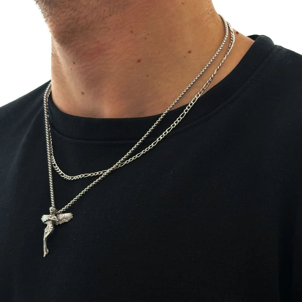 ANGEL X FIGARO CHAIN SET (SILBER)