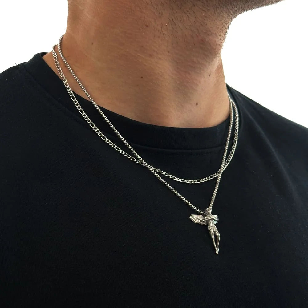 ANGEL X FIGARO CHAIN SET (SILBER)