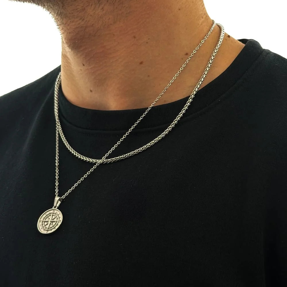 KOMPASS X WHEAT CHAIN SET (SILBER)