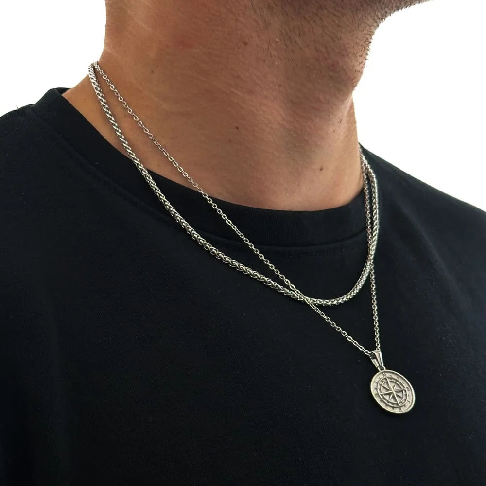 KOMPASS X WHEAT CHAIN SET (SILBER)