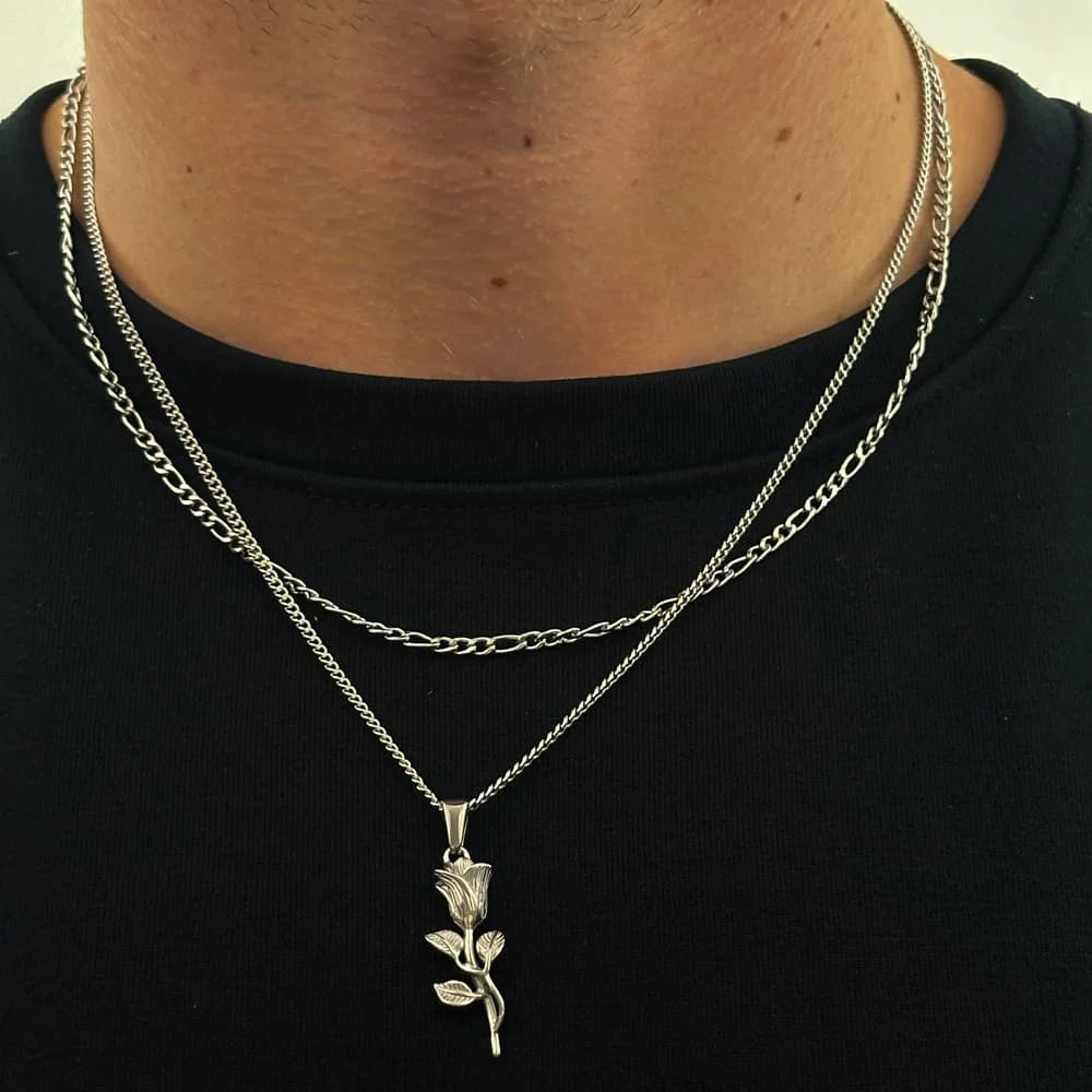 ROSE X FIGARO CHAIN SET (SILBER)
