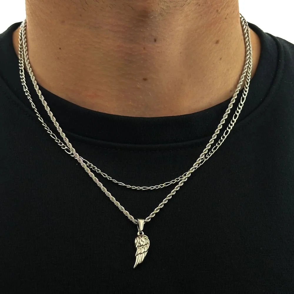 WING X FIGARO CHAIN SET (SILBER)