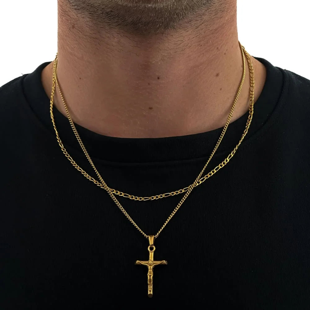 KRUZIFIX JESUS X FIGARO SET (GOLD)