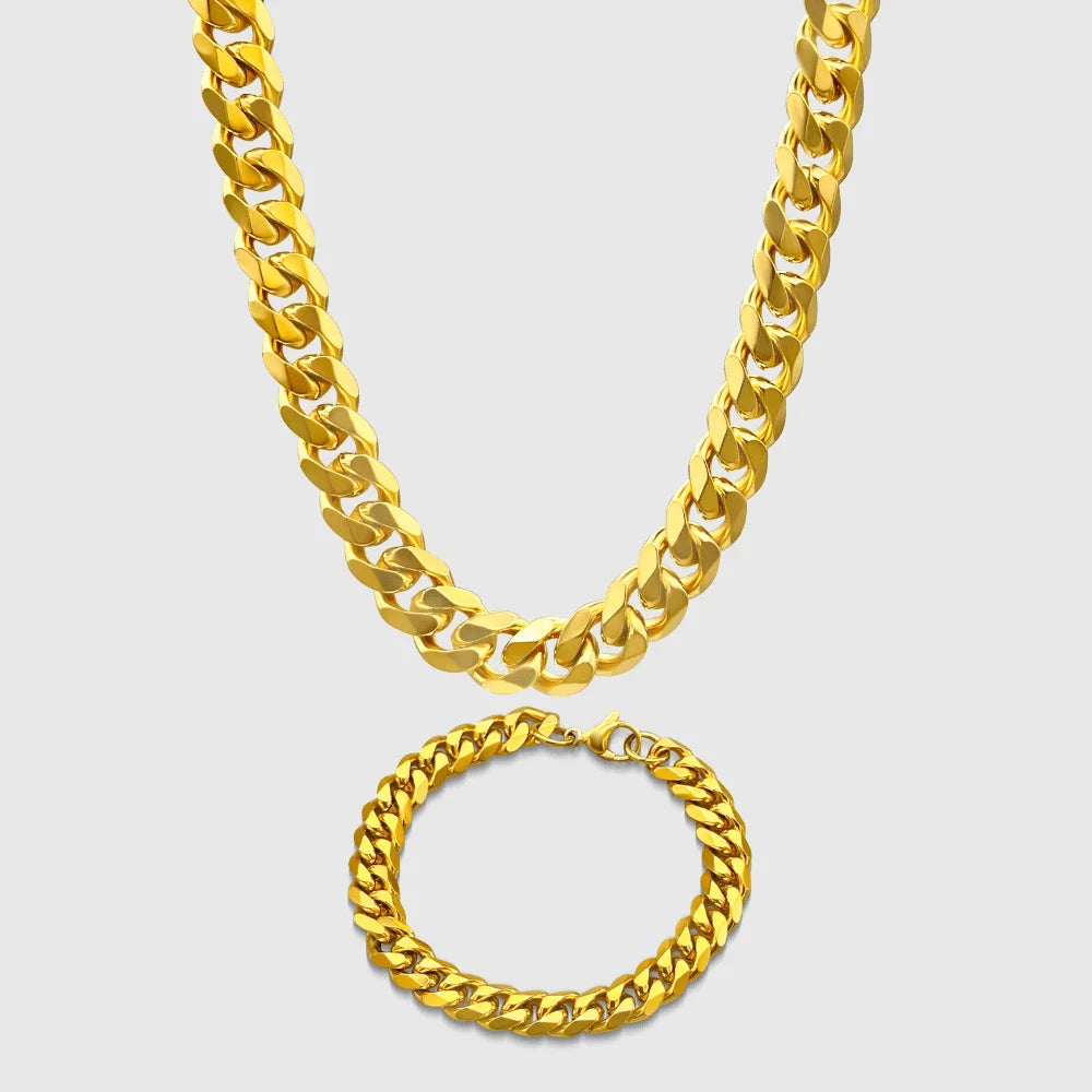CUBAN SET (GOLD) 5MM