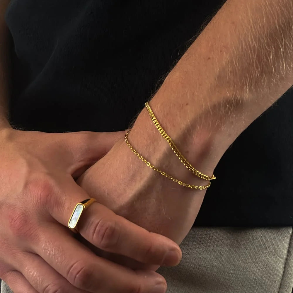 KABEL ARMBAND (GOLD) 2MM