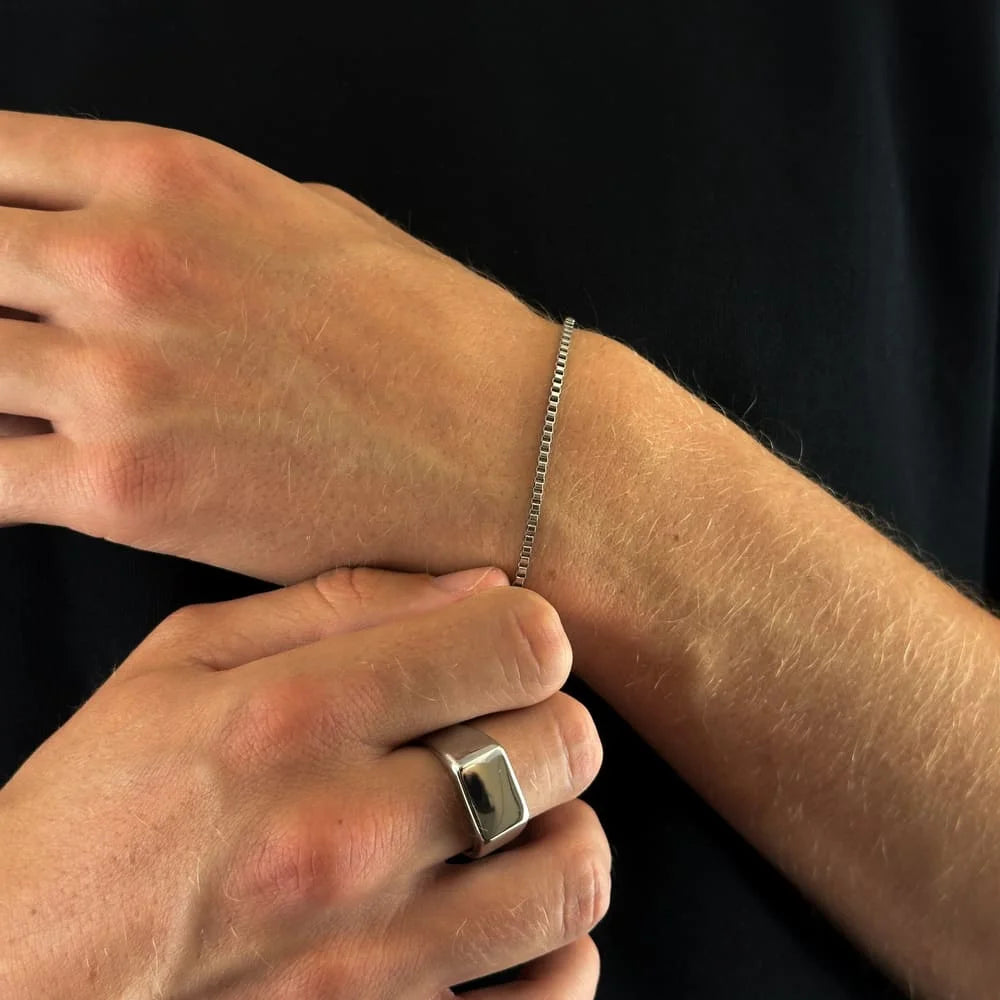 BOX ARMBAND (SILBER) 2MM