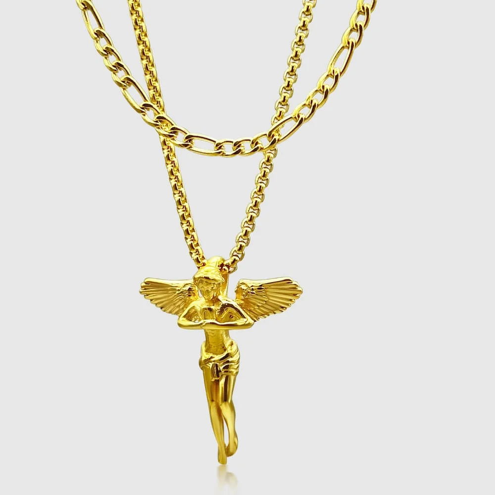 ANGEL X FIGARO CHAIN SET (GOLD)