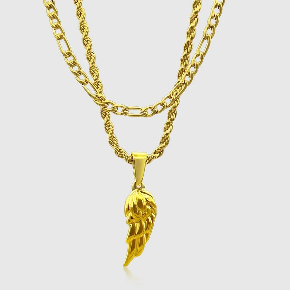 WING X FIGARO CHAIN SET (GOLD)