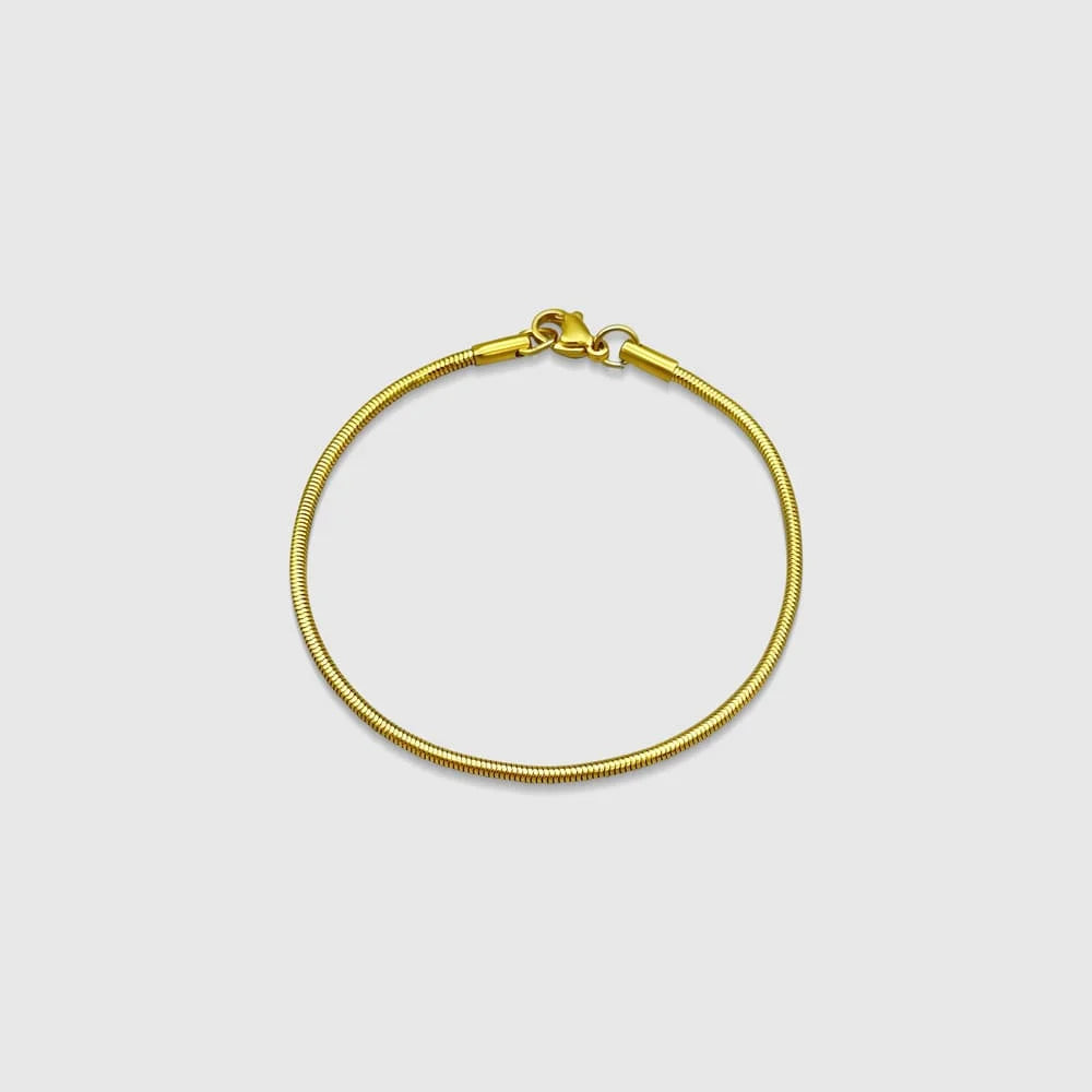 SNAKE ARMBAND (GOLD) 2MM