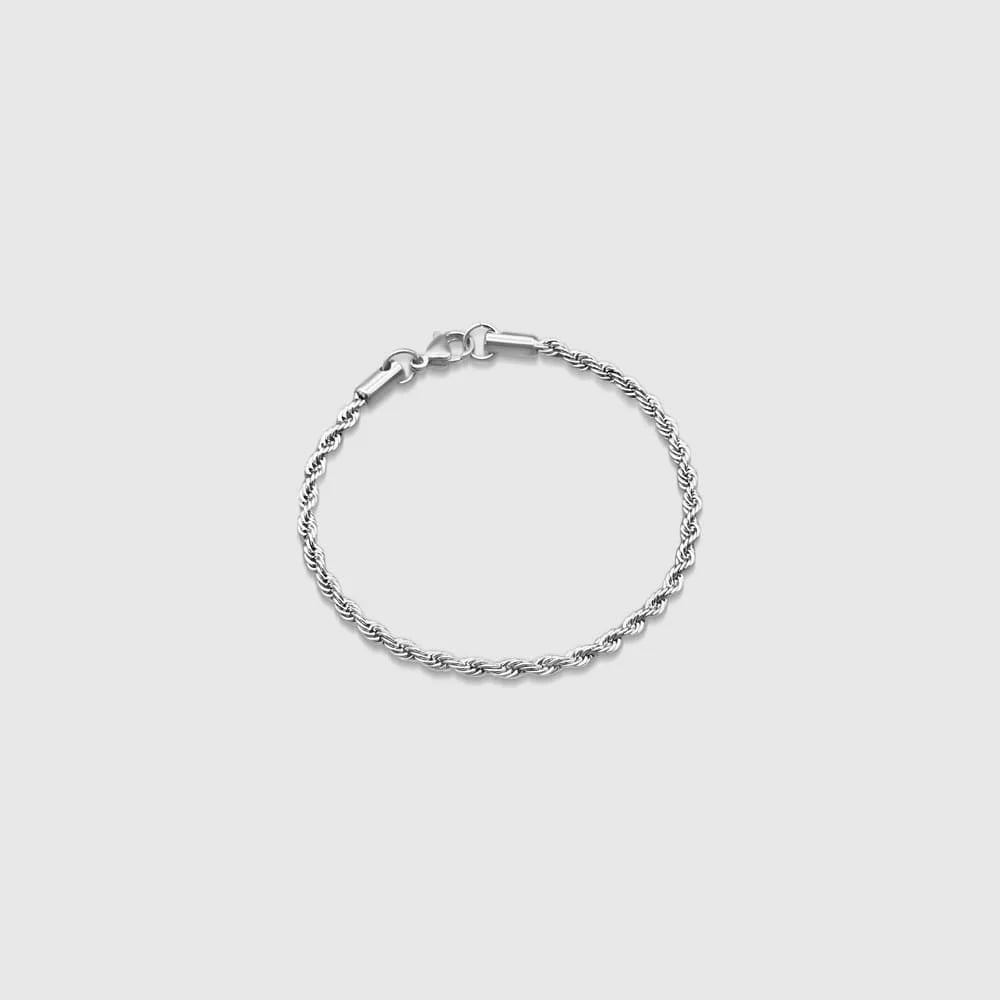 ROPE ARMBAND (SILBER) 3mm