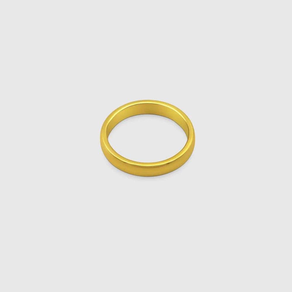 ROUND BAND RING (GOLD)