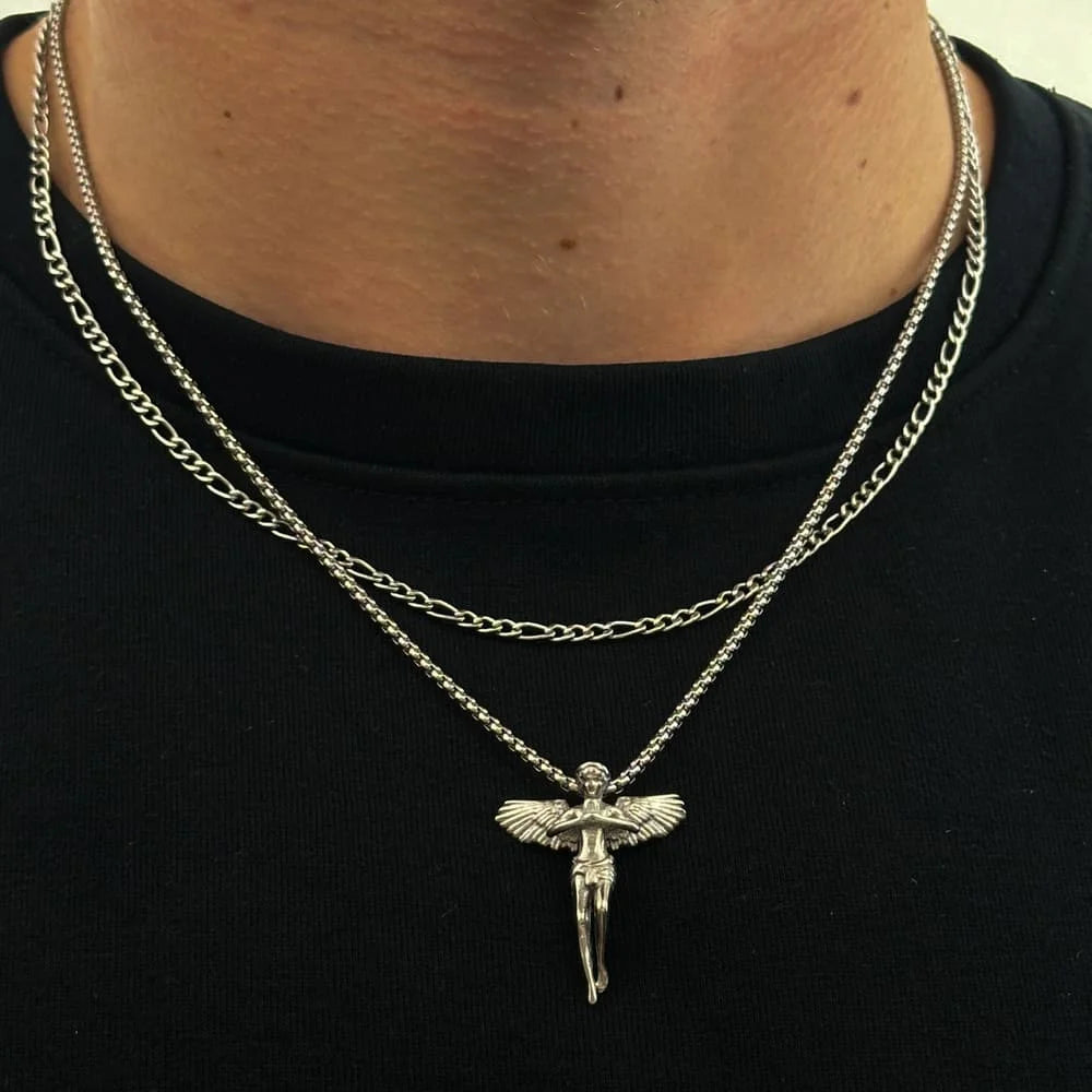 ANGEL X FIGARO CHAIN SET (SILBER)