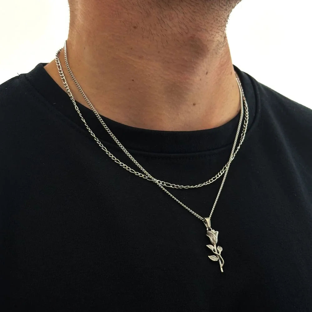 ROSE X FIGARO CHAIN SET (SILBER)