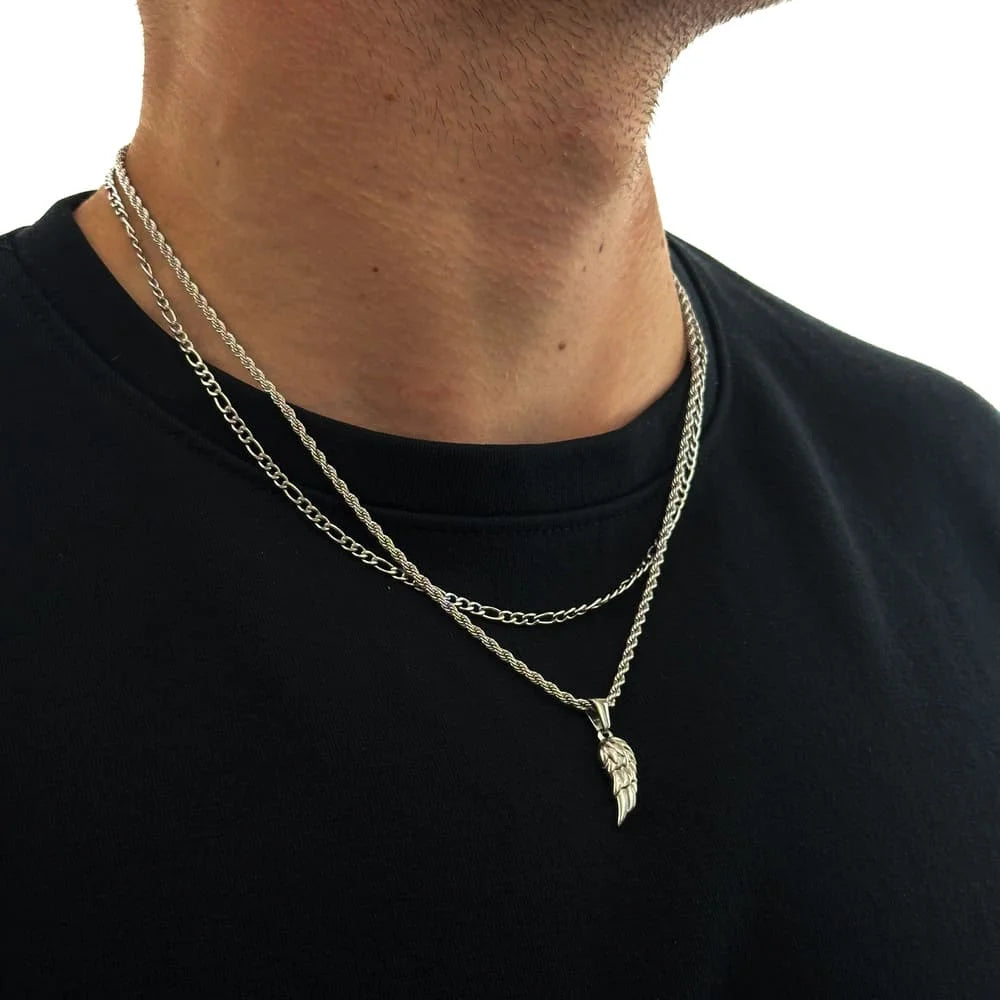 WING X FIGARO CHAIN SET (SILBER)