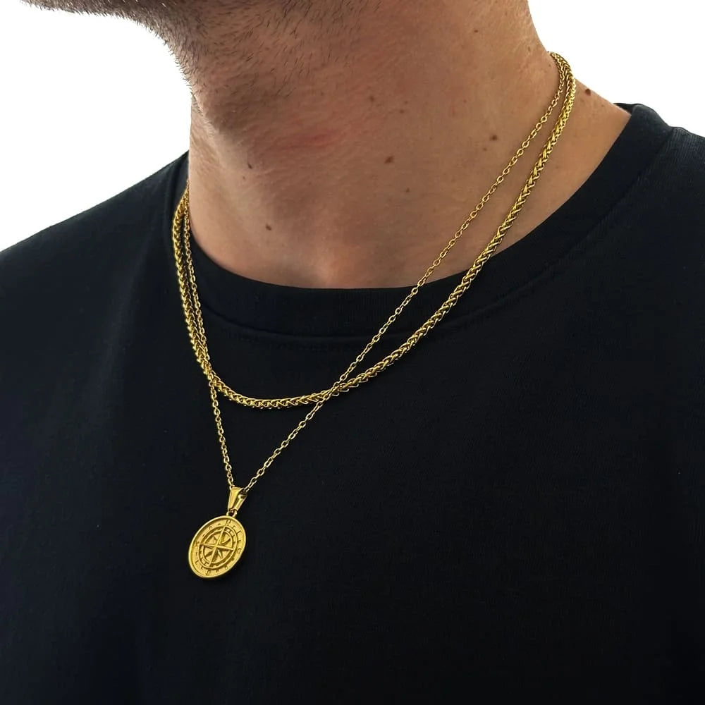 KOMPASS X WHEAT CHAIN SET (GOLD)