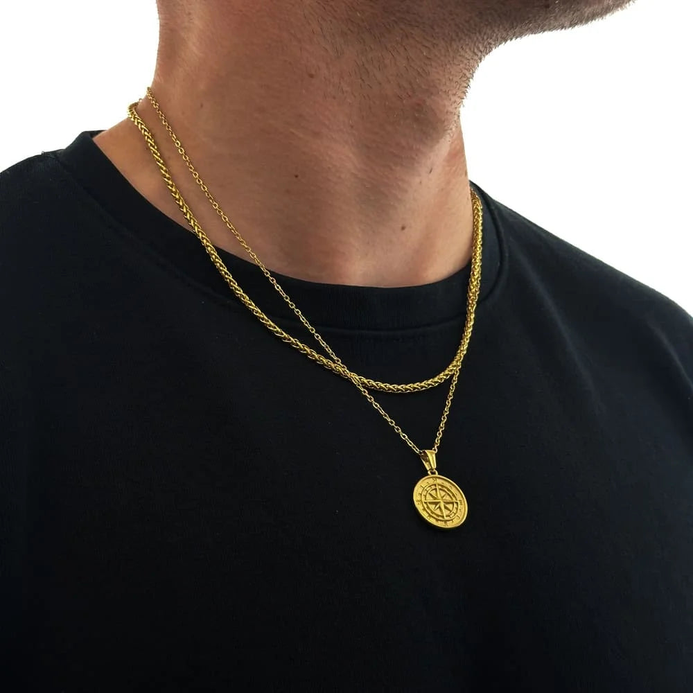 KOMPASS X WHEAT CHAIN SET (GOLD)