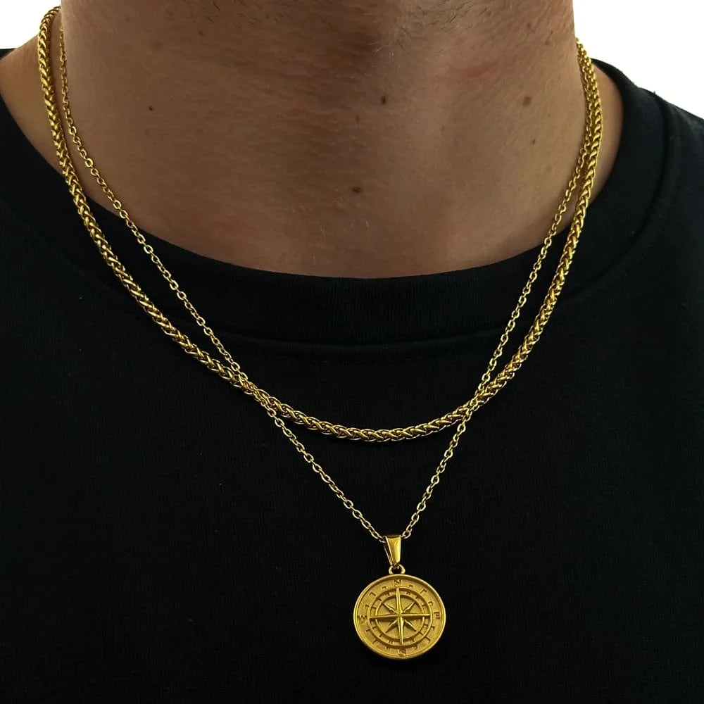 KOMPASS X WHEAT CHAIN SET (GOLD)