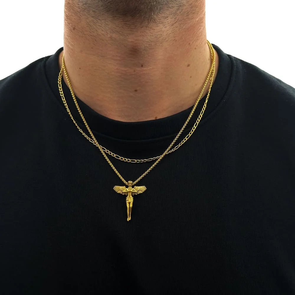 ANGEL X FIGARO CHAIN SET (GOLD)